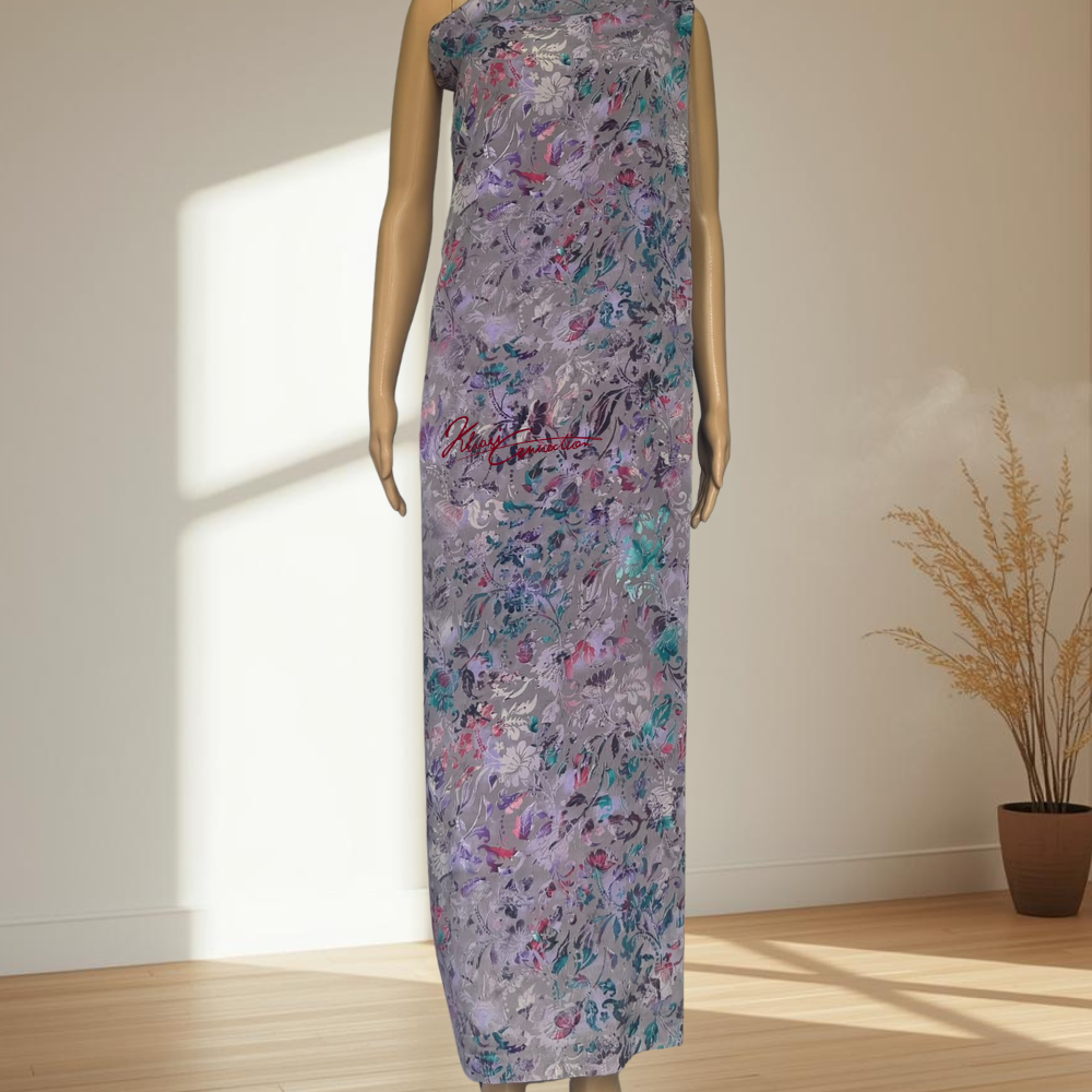 Purple Seamless Floral Jaiñsem