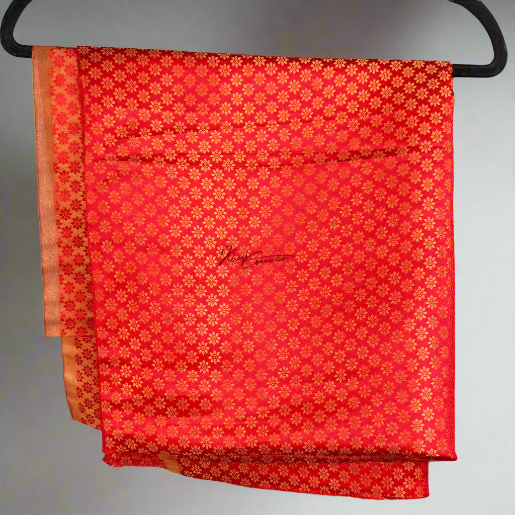 Red Fire Banarasi Silk Jaiñsem