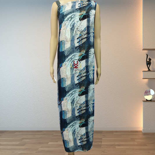 Sea Blue Gemetrical Bubble Jaiñsem