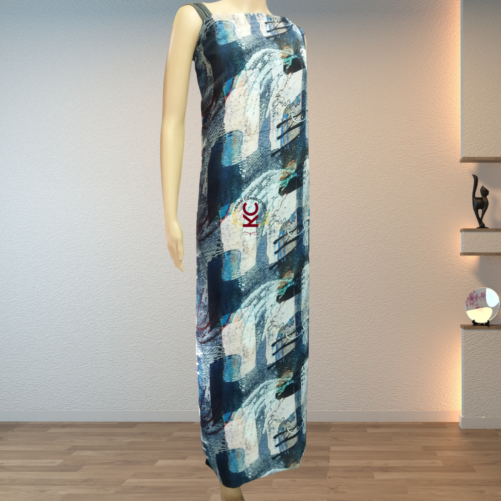 Sea Blue Gemetrical Bubble Jaiñsem