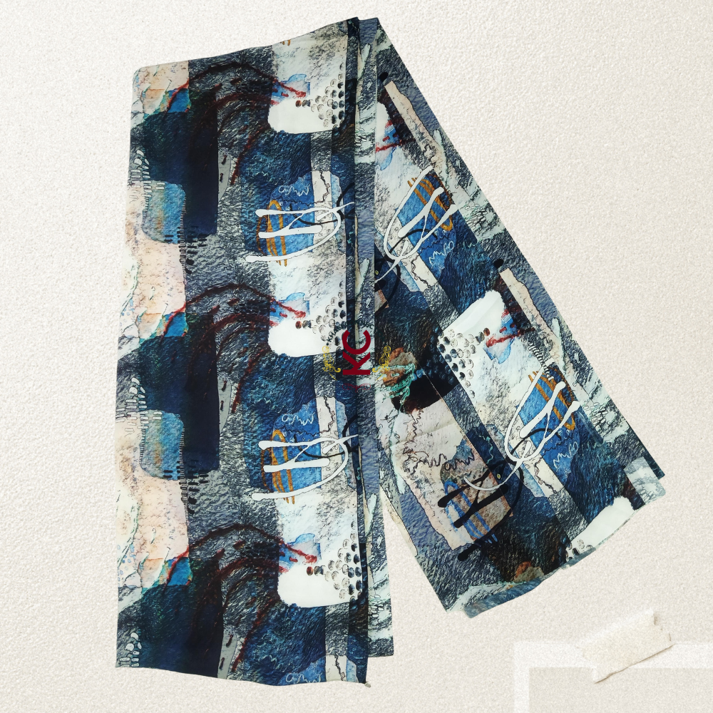 Sea Blue Gemetrical Bubble Jaiñsem