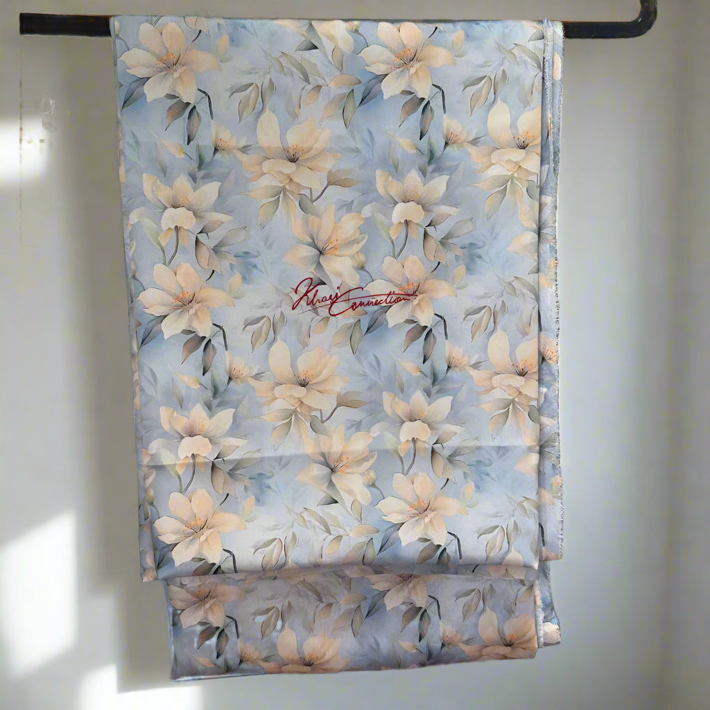 Sky Blue White Jasmine Jainsem