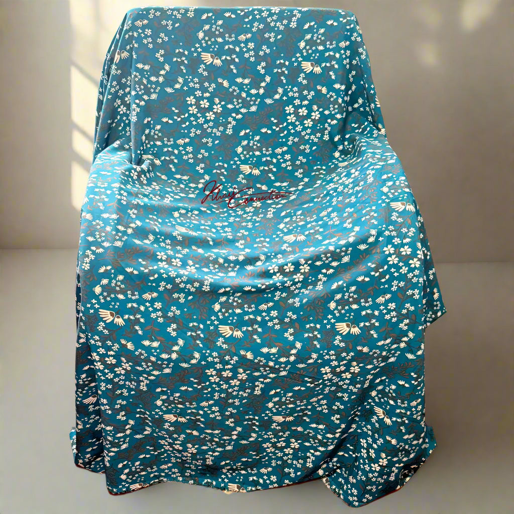Teal Green Floral Jaiñsem