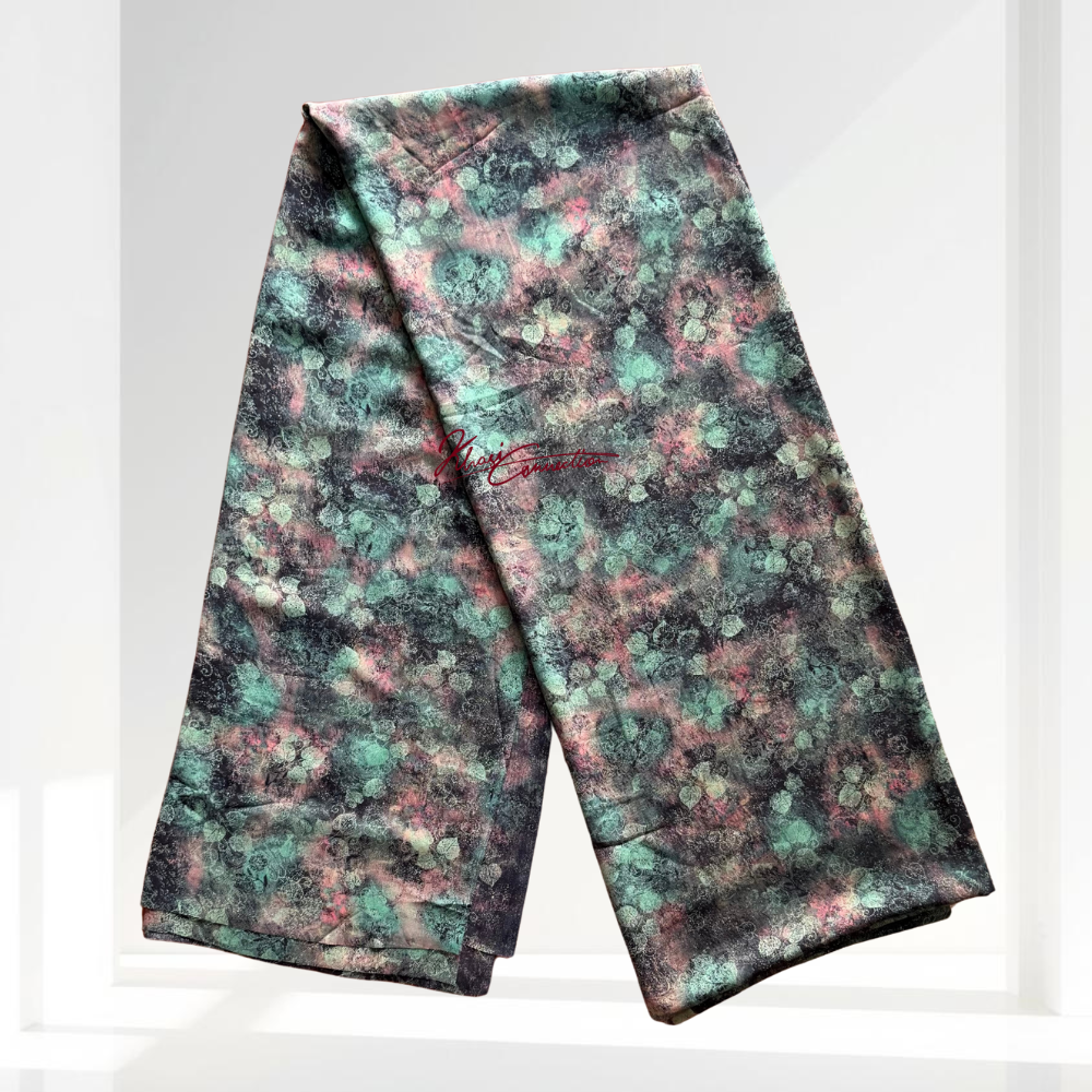 Teal Leaves Floral Jaiñsem