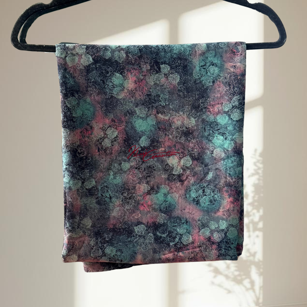 Teal Leaves Floral Jaiñsem