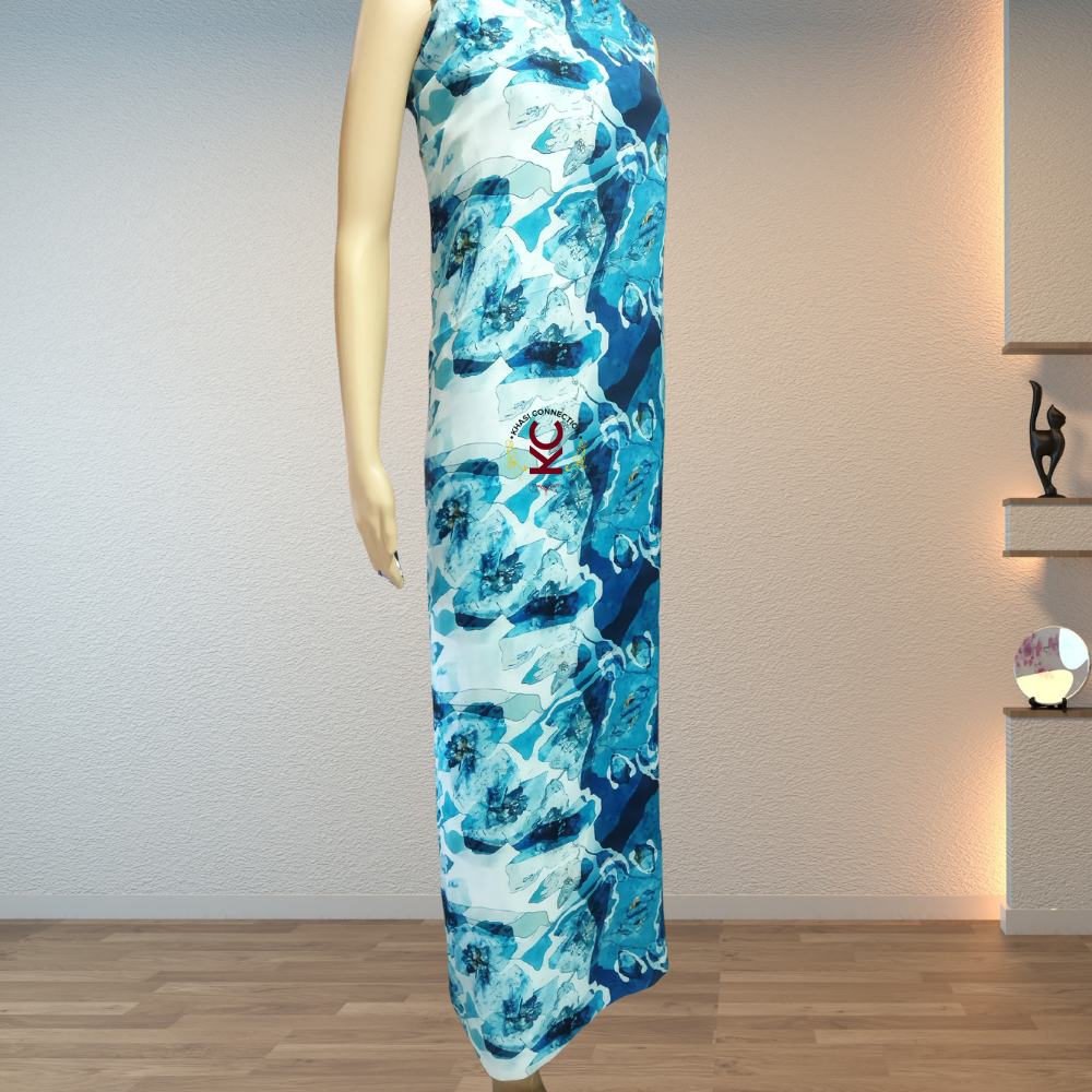 Turquoise Blue Abstract Jaiñsem