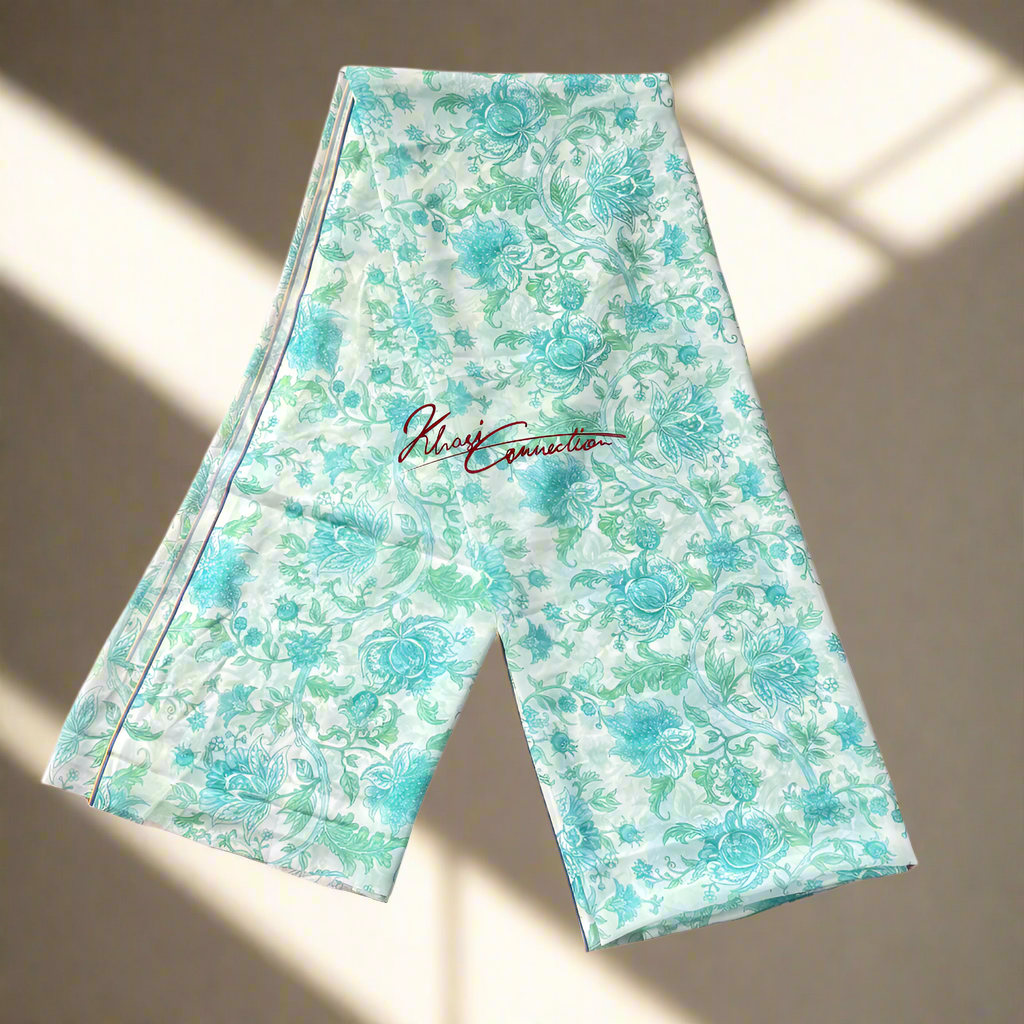 Turquoise Blue Flowers Jaiñsem