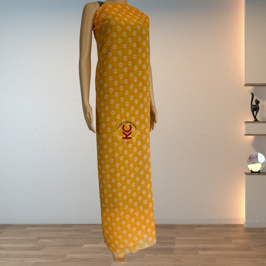 White Little Flowers Mustard Jaiñsem