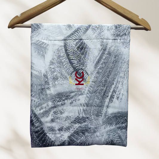 White Black Palm Leaves Print Jaiñsem