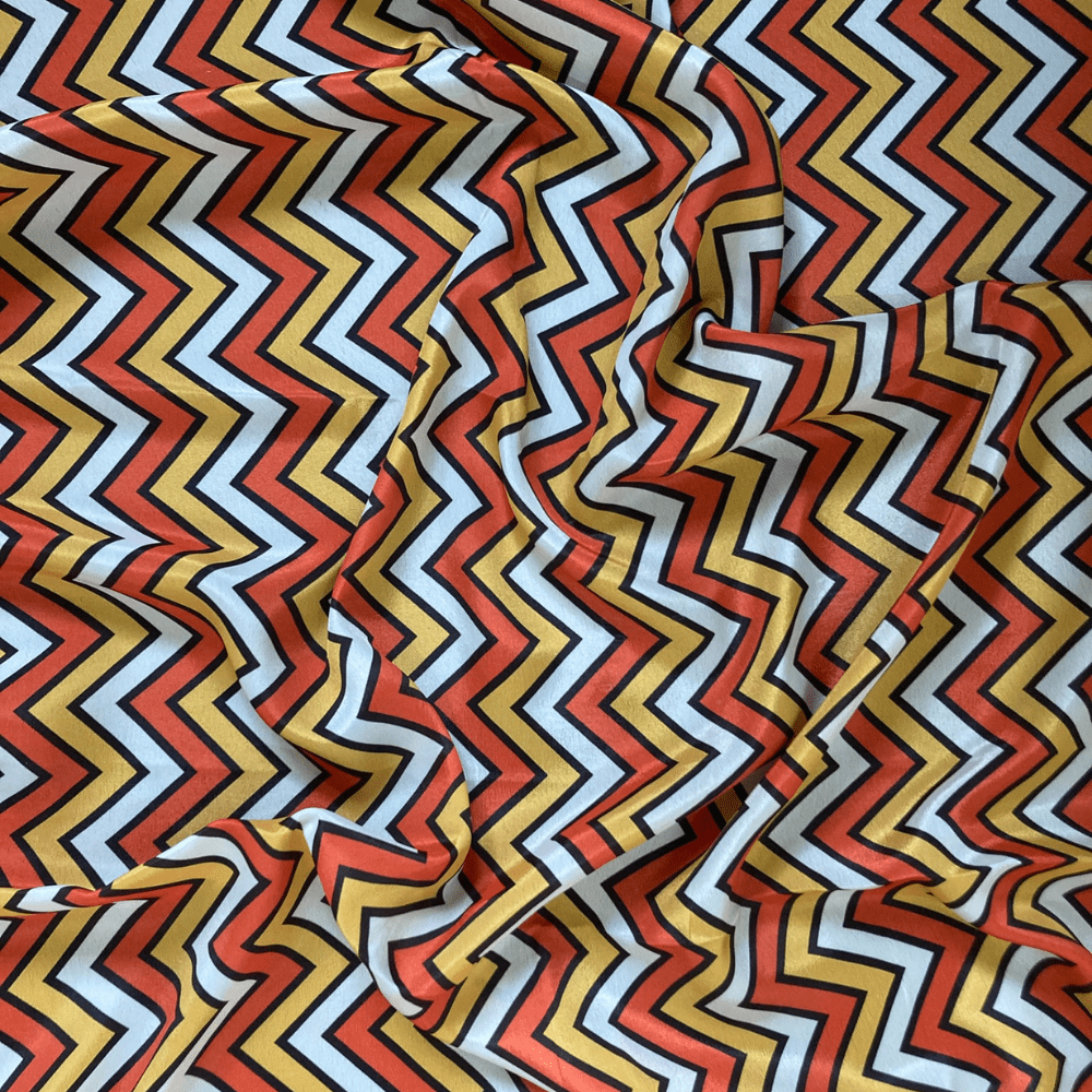 Orange-White Zigzag Jaiñsem